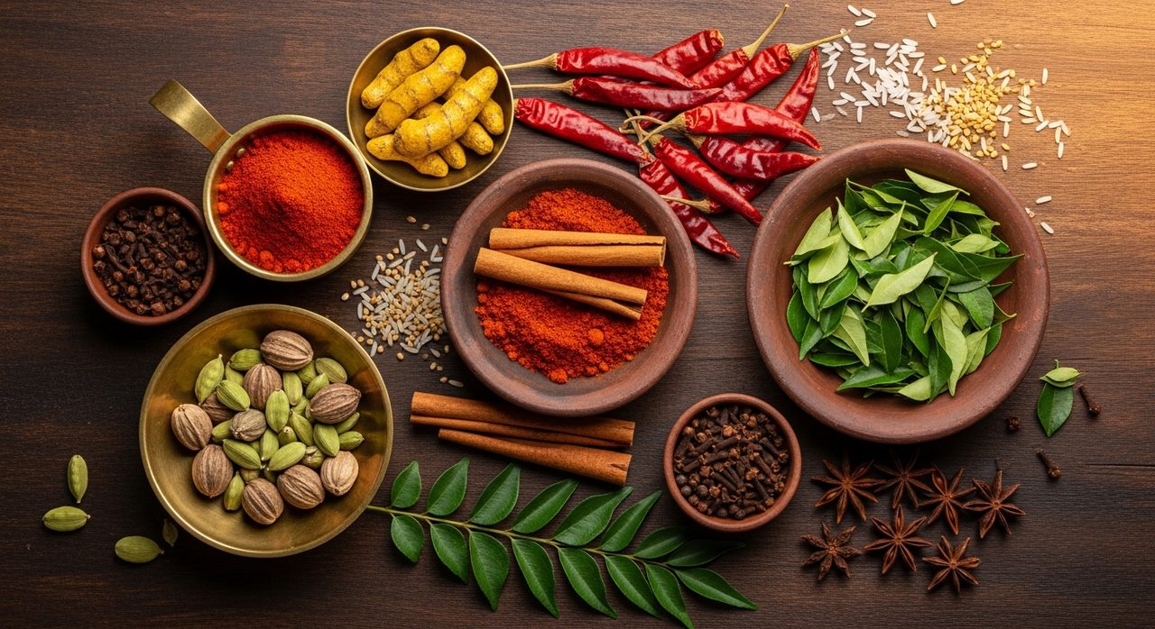 Sri Lankan spices and dishes